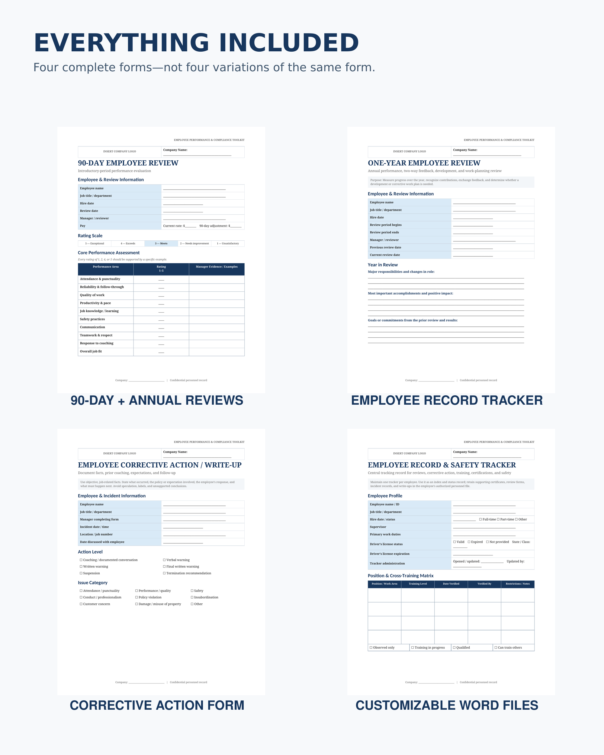 Employee Performance & Compliance Toolkit
