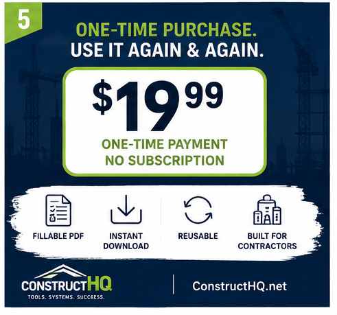 Pre-Job Safety System | Fillable JHA & Jobsite Safety Toolkit for Contractors