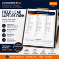 Contractor Field Lead & Estimate Request Form | Printable PDF